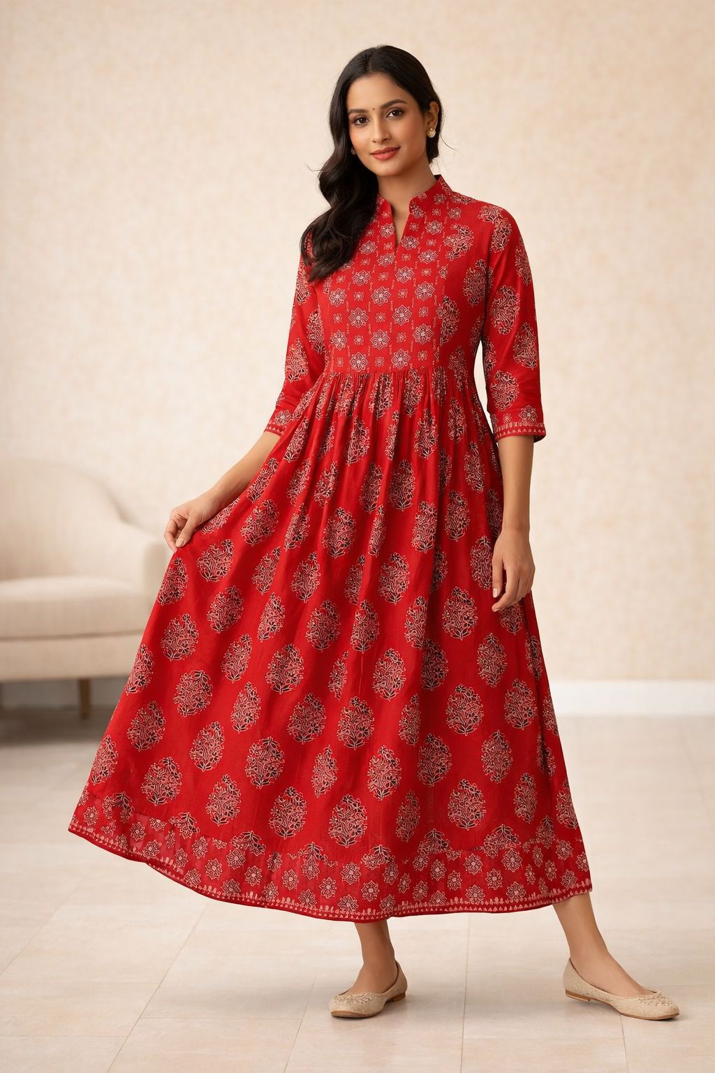 8631 -  Anarkali kurtis