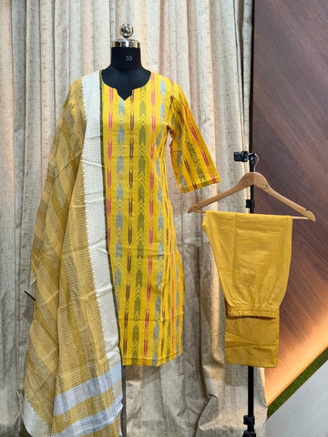 D1112 - Cotton 3pc Kurta Sets