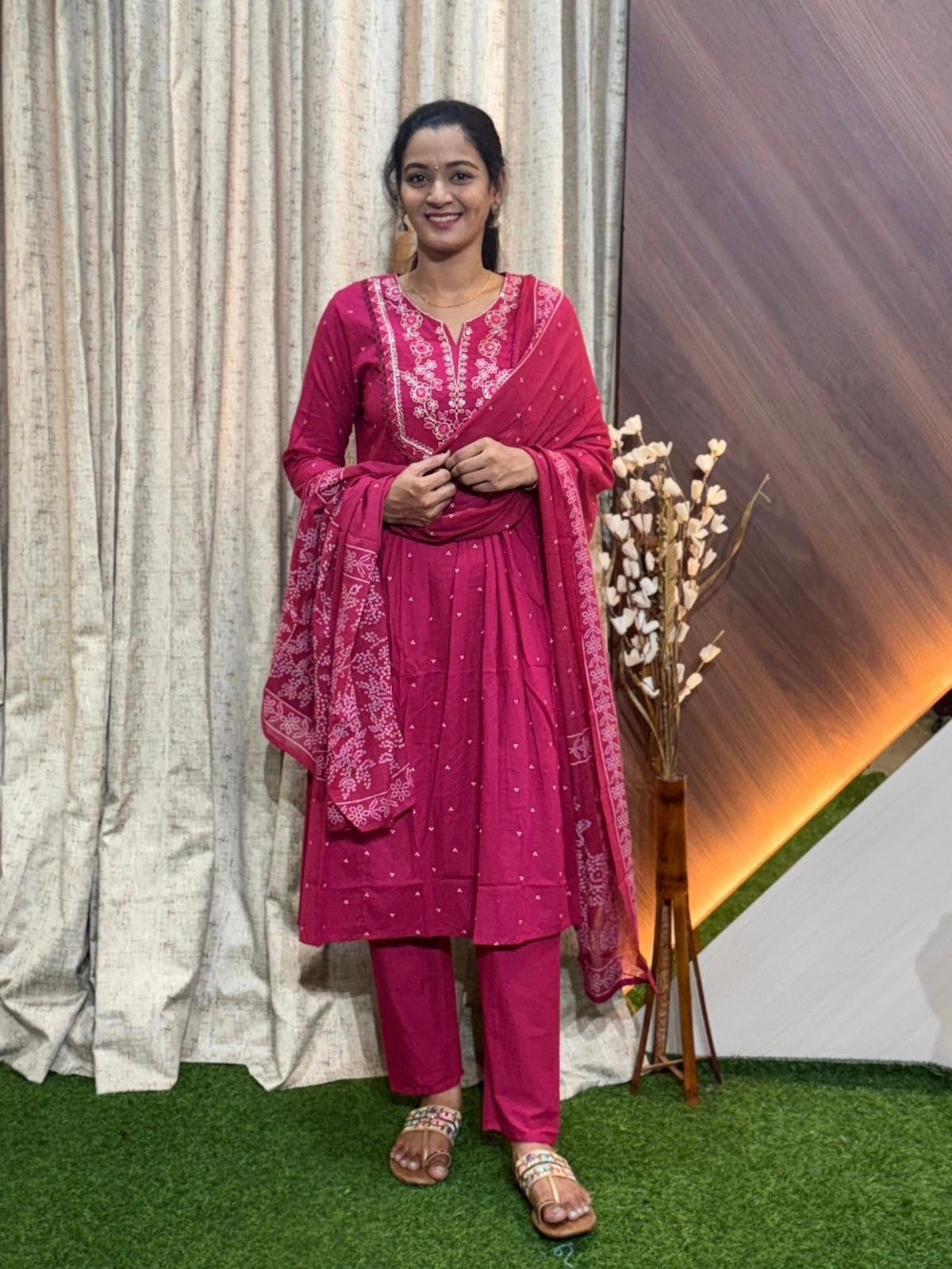 D1123 - Cotton 3pc Kurta Sets