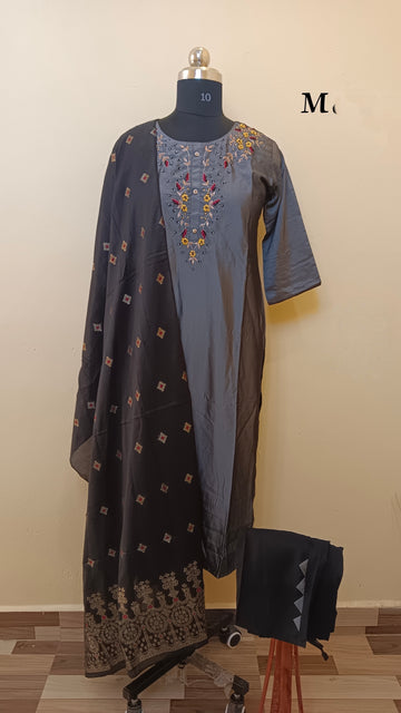 D1380 - Kurti with Pant and Dupatta