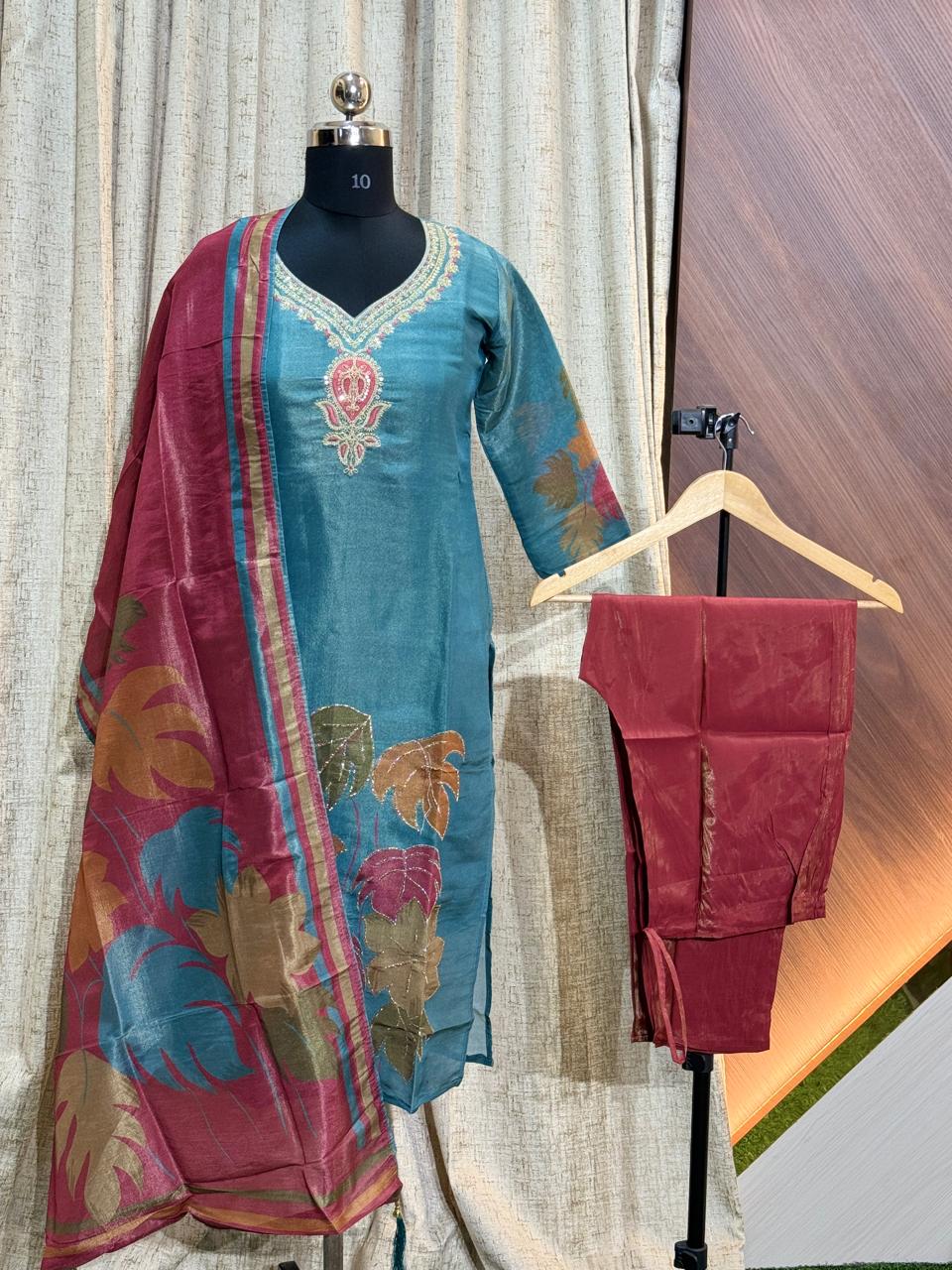 RC024 - Kurti with Pant and Dupatta 3PC
