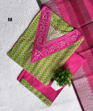 K1002 - Cotton 3pc Kurta Set