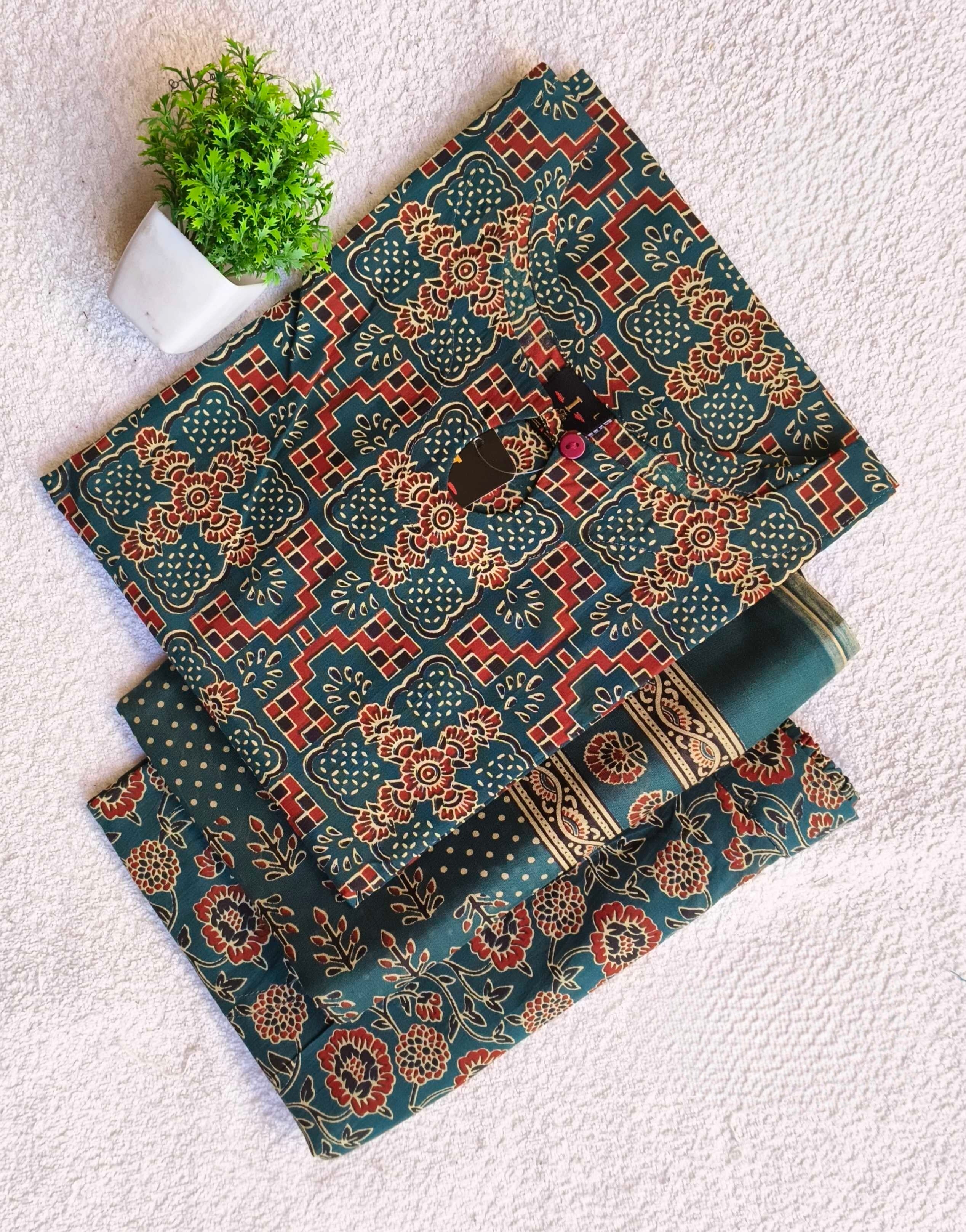 D1222 - Cotton 3pc Kurta Sets