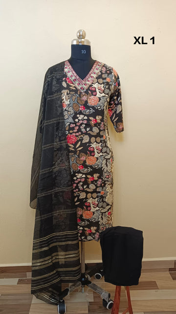 S1008 - Cotton 3pc Kurta Set