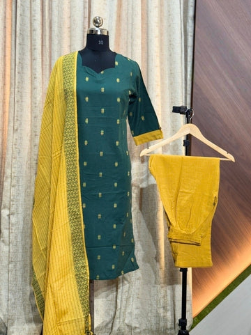 D1115 - Cotton 3pc Kurta Sets