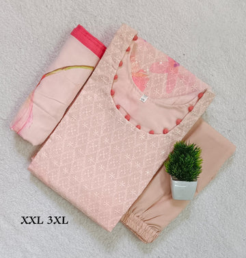 K1030 - Cotton 3pc Kurta Set