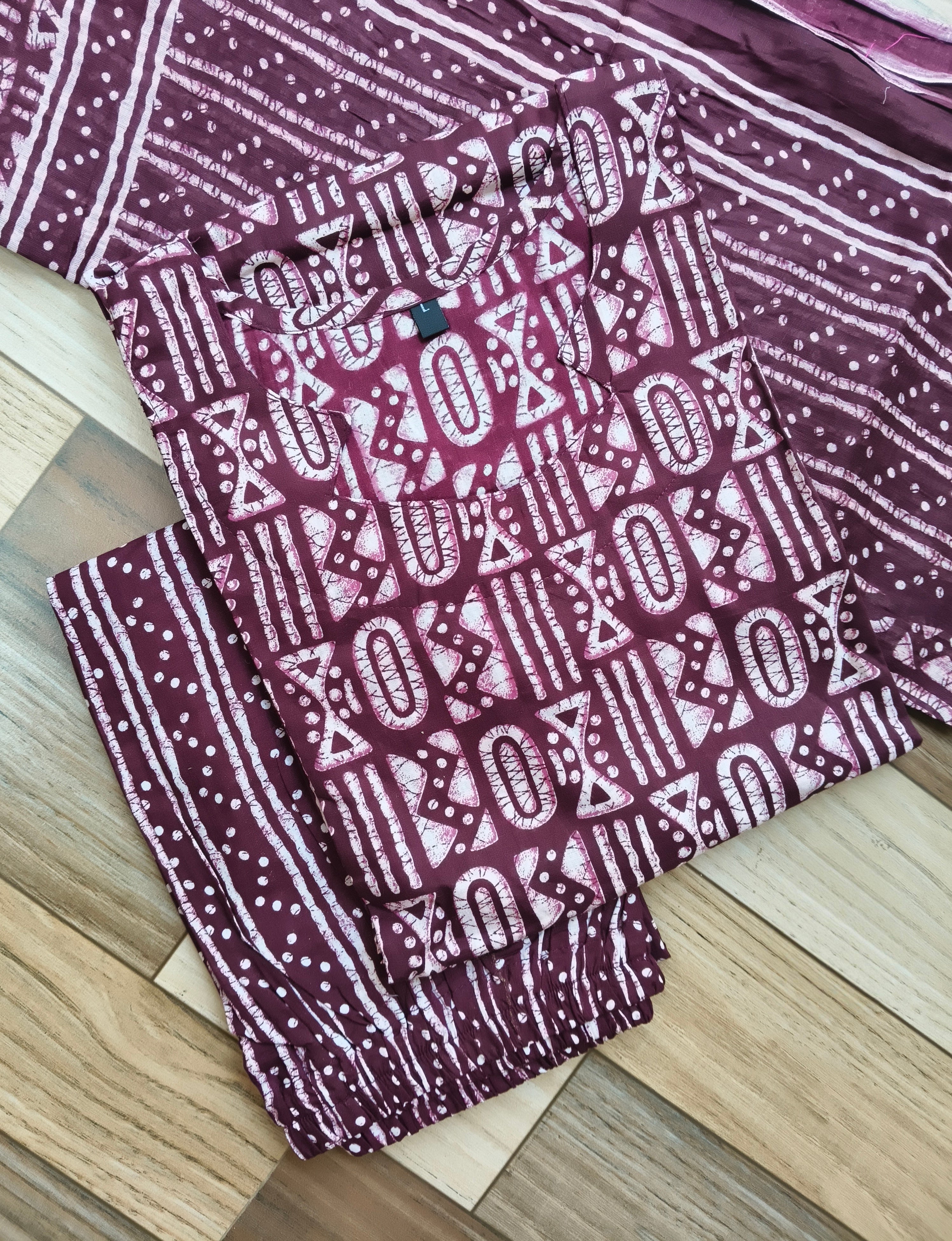 D1199 - Cotton 3pc Kurta Sets