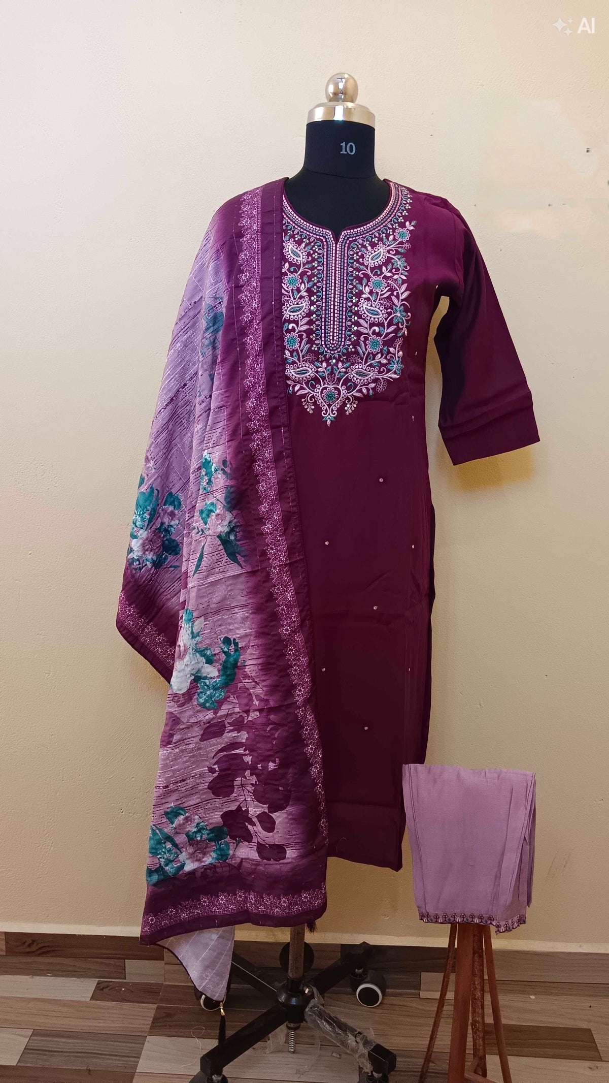 D1372 - Kurti with Pant and Dupatta