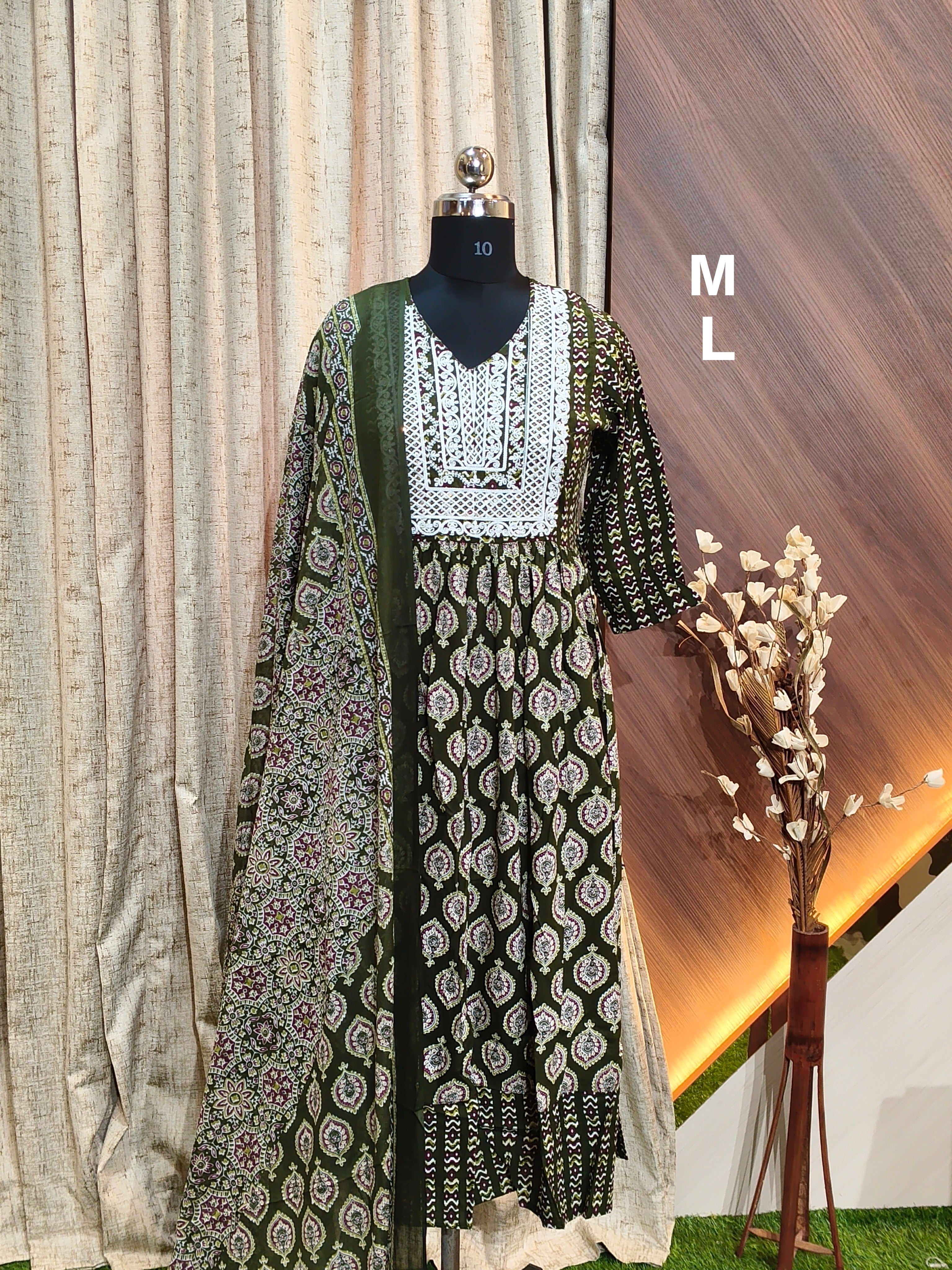 AD1030 - Anarkali kurtis with Dupatta