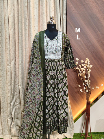 AD1030 - Anarkali kurtis with Dupatta
