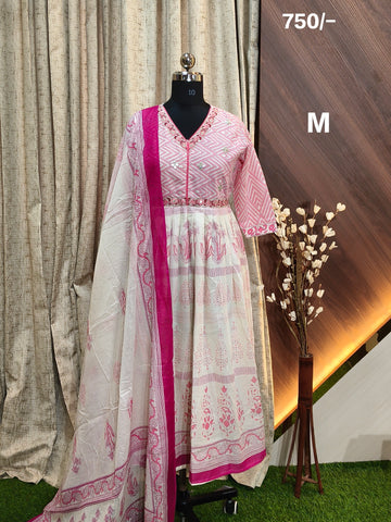 AD1021 - Anarkali kurtis with Dupatta