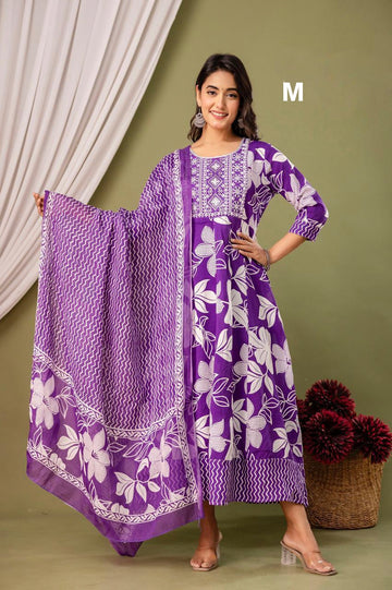 AD1036 - Anarkali kurtis with Dupatta