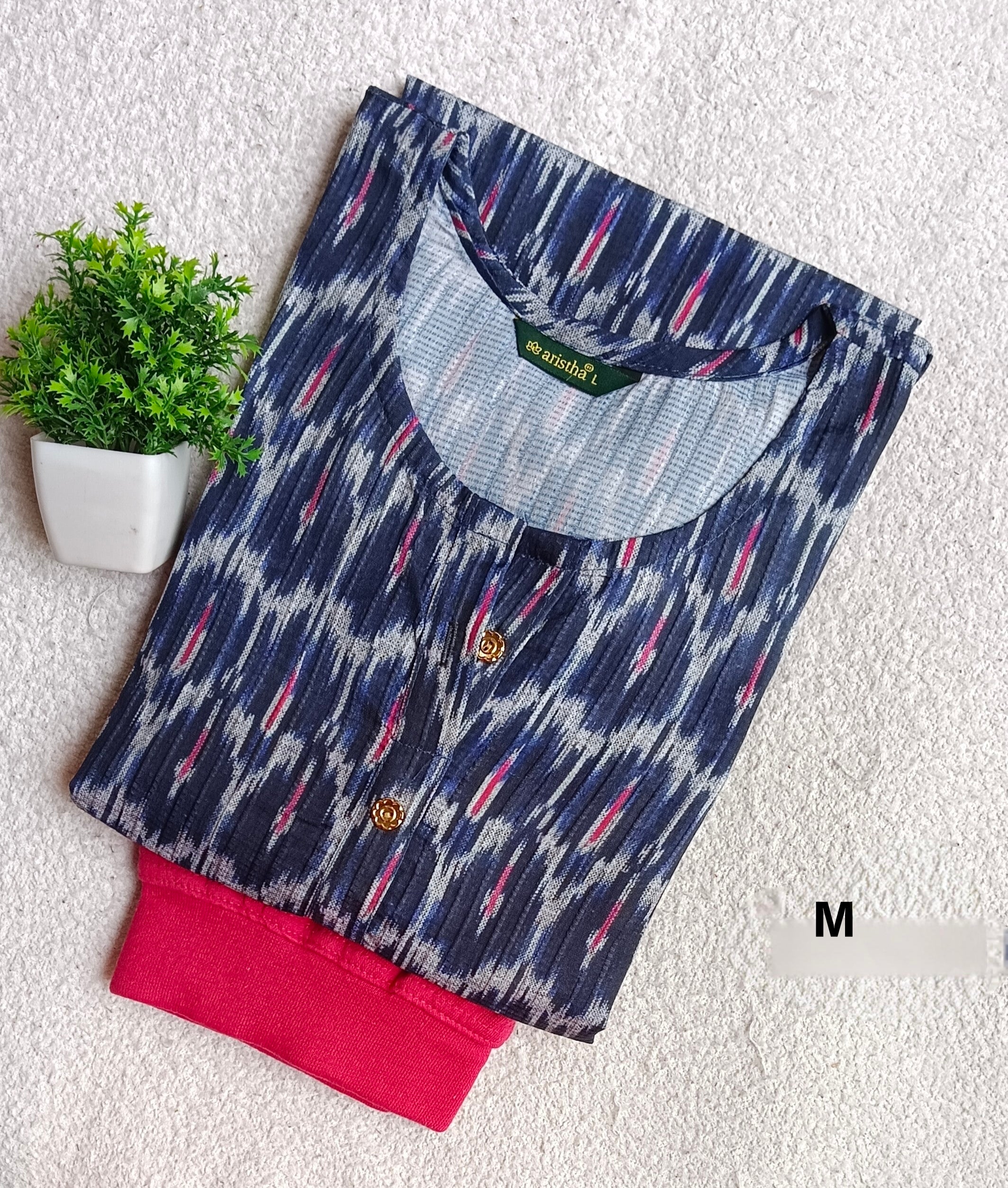 Pok004 - Popcorn Kurtis with Jeggings Combo