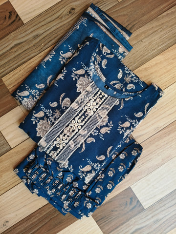 D1143 - Cotton 3pc Kurta Sets