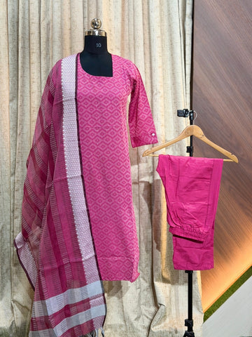 D1118 - Cotton 3pc Kurta Sets