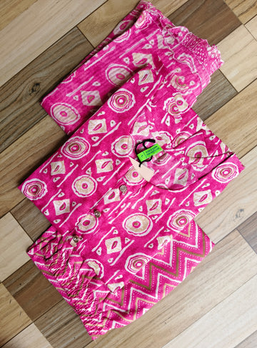 D1139 - Cotton 3pc Kurta Sets