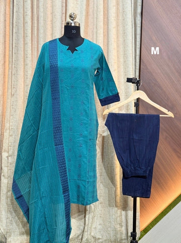 D1106 - Cotton 3pc Kurta Sets