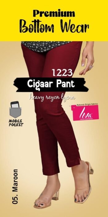 Cigaar Pants Maroon 1087