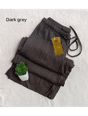 Palazzo Pants - 1543   dark grey