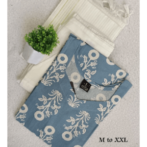 3207 - Cotton Kurti Set 3PC