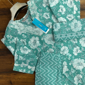 3529 - Cotton Kurti with Pant and Dupatta