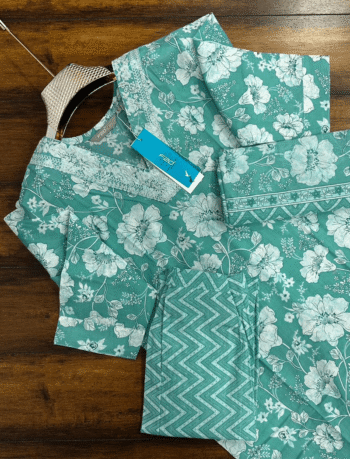 3529 - Cotton Kurti with Pant and Dupatta