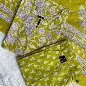 3593 - Cotton Kurti Set 3PC