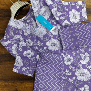 3519 - Cotton Kurti with Pant and Dupatta