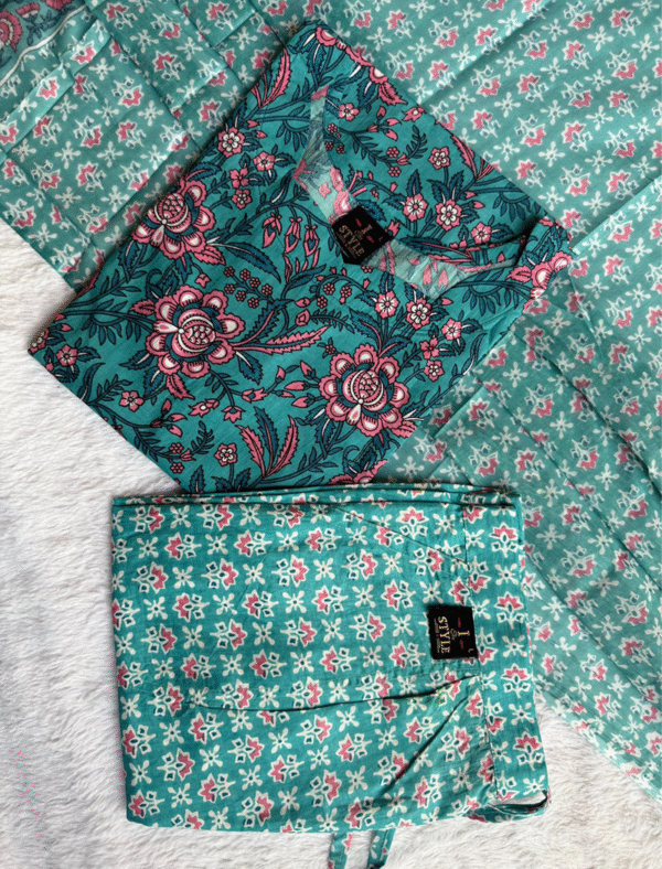 3583 - Cotton Kurti Set 3PC