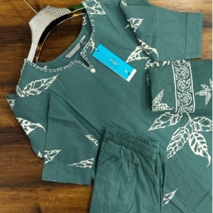 3522 - Cotton Kurti with Pant and Dupatta