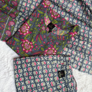 3586 - Cotton Kurti Set 3PC