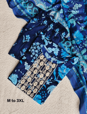 3670 - Kurti with Pant and Dupatta 3PC