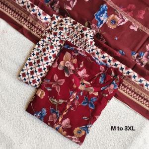 3821 - Kurti with Pant and Dupatta 3PC