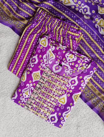 3680 - Kurti with Pant and Dupatta 3PC