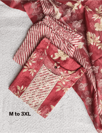 3671 - Kurti with Pant and Dupatta 3PC