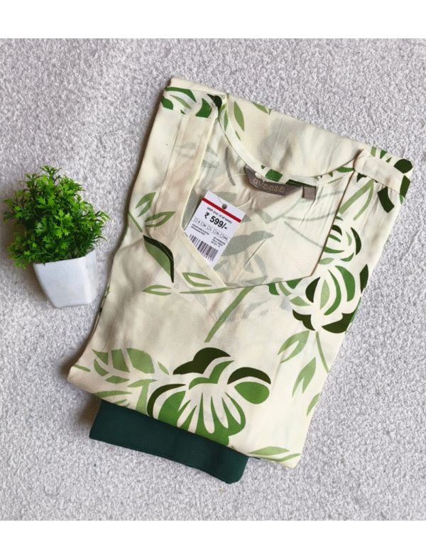 3791 - Kurti with Jeggings Combo