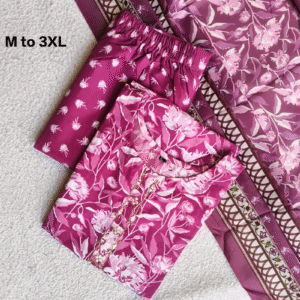 3822 - Kurti with Pant and Dupatta 3PC