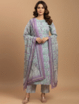 3823 - Kurti with Pant and Dupatta 3PC