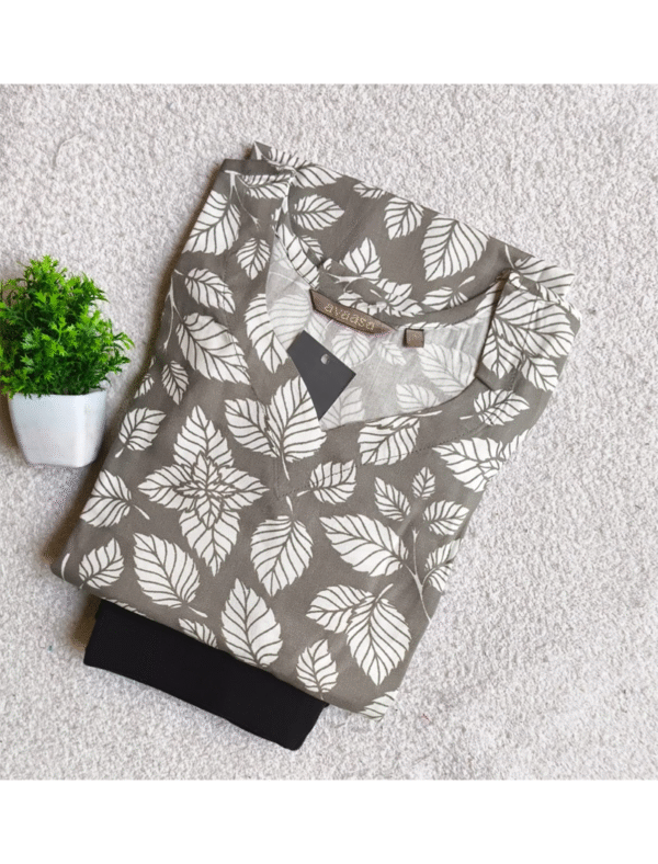 3809 - Kurti with Jeggings Combo