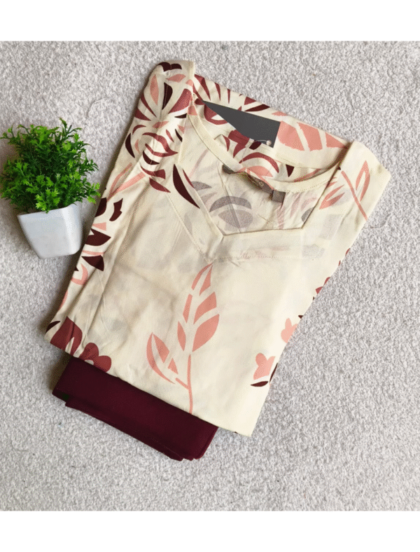 3813 - Kurti with Jeggings Combo