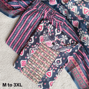 3672 - Kurti with Pant and Dupatta 3PC