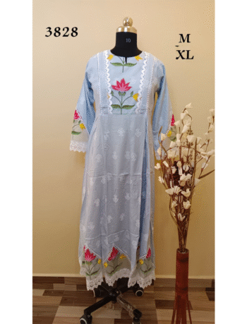 3828 - Designer wear Kurtis