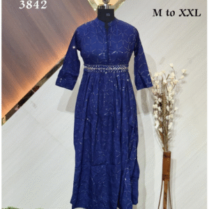 3842 - Designer wear Kurtis