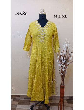 3852 - Designer wear Kurtis