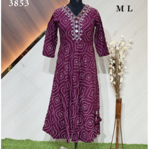 3853 - Designer wear Kurtis