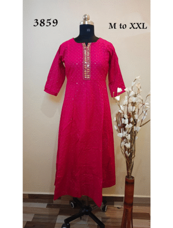 3859 - Designer wear Kurtis