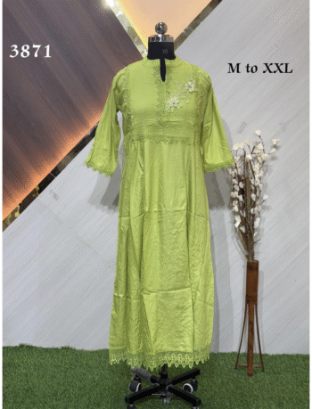 3871 - Designer wear Kurtis