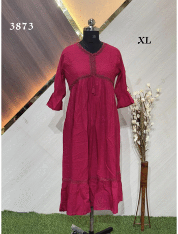 3873 - Designer wear Kurtis