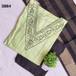 3884 - Cotton 3pc Kurta Set