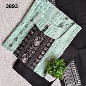 3893 - Cotton 3pc Kurta Set